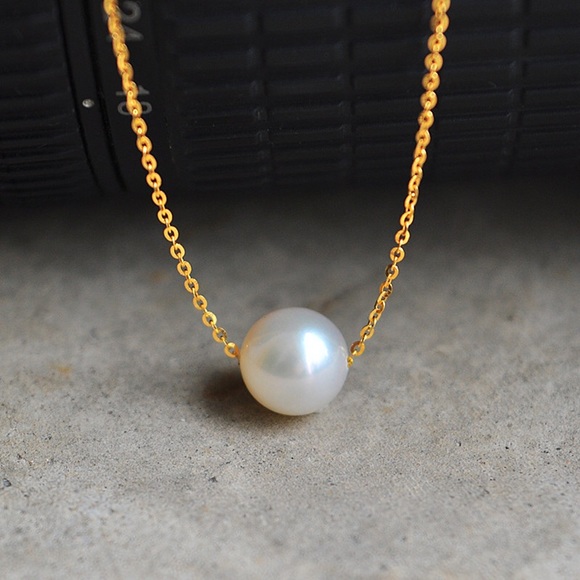 Pearl Ball Droplets necklaces Jewelry - Picture 2 of 4